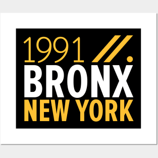 Bronx NY Birth Year Collection - Represent Your Roots 1991 in Style Posters and Art